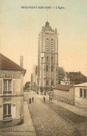 / CPA FRANCE 95 "Beaumont sur Oise, l'église"