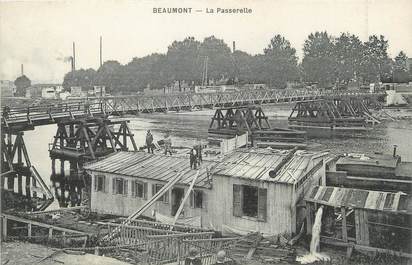 / CPA FRANCE 95 "Beaumont, la passerelle"