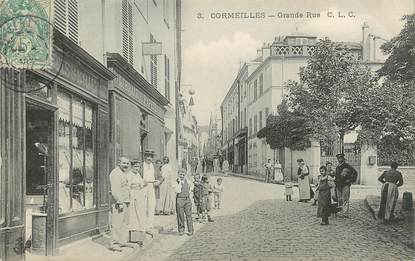 / CPA FRANCE 95 "Cormeilles, grande rue"