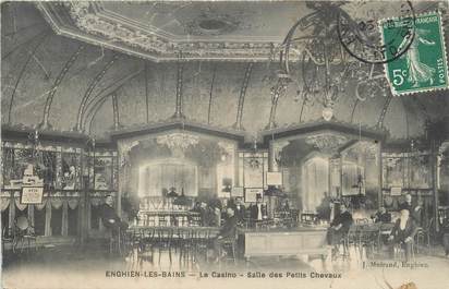 / CPA FRANCE 95 "Enghien les Bains, le casino, salle des petits chevaux"