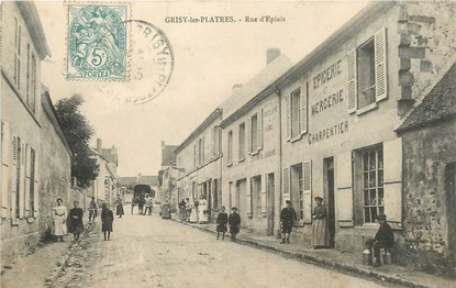 / CPA FRANCE 95 "Grisy les Platres, rue d'Epinais"