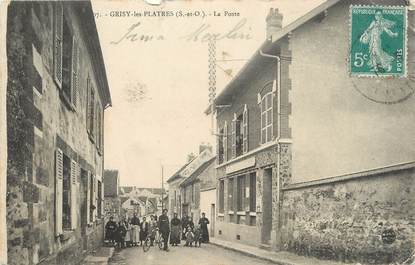 / CPA FRANCE 95 "Grisy les Platres, la poste "