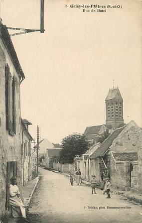 / CPA FRANCE 95 "Grisy les Platres, rue de Butel"