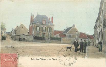 / CPA FRANCE 95 "Grisy les Plâtres, la  place"