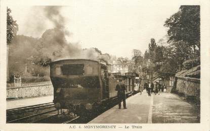 / CPA FRANCE 95 "Montmorency, la train"