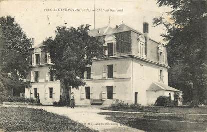 CPA FRANCE 33 "Sauternes, Chateau Guiraud"