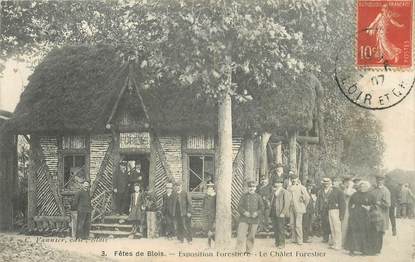 CPA FRANCE 41 "Fêtes de Blois, Exposition forestière, le Châlet forestier"