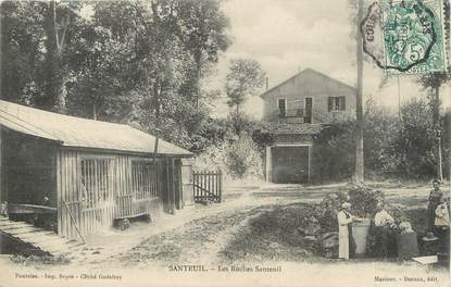 / CPA FRANCE 95 "Santeuil, les roches Santeuil"