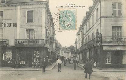 CPA FRANCE 37 "Loches, Grande rue de la République"