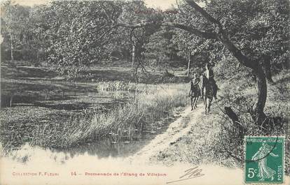 / CPA FRANCE 92 "Promenade de l'Etang de Villbon"