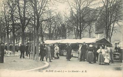 CPA FRANCE 37 "Bléré, le marché"