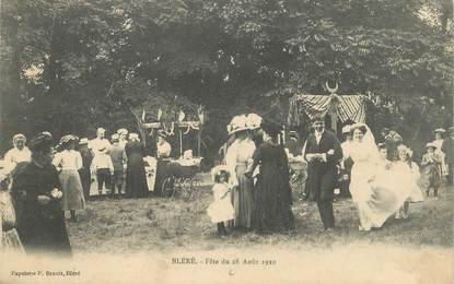 CPA FRANCE 37 "Bléré, Fêtes du 28 août 1910"