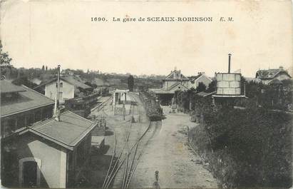 / CPA FRANCE 92 "La gare de Sceaux Robinson "