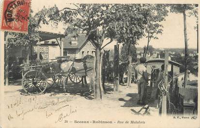 / CPA FRANCE 92 "Sceaux Robinson, rue de Malabris"