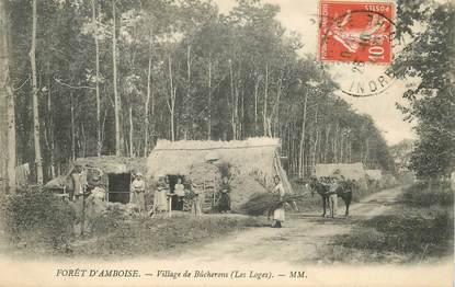 CPA FRANCE 37 "Forêt d'Amboise, village de bûcherons"