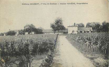 CPA FRANCE 33 "Chateau Gaubert, Vignoble Saint Emilion, Pr. H. Rivière"