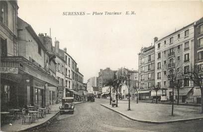 / CPA FRANCE 92 "Suresnes, place Trarieux"