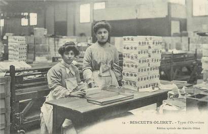 / CPA FRANCE 92 "Suresnes, Biscuits Olibet, type d'ouvrières"