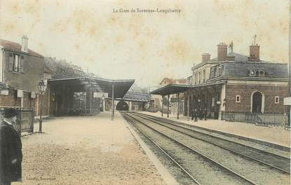 / CPA FRANCE 92 "La gare de Suresnes Longchamp"