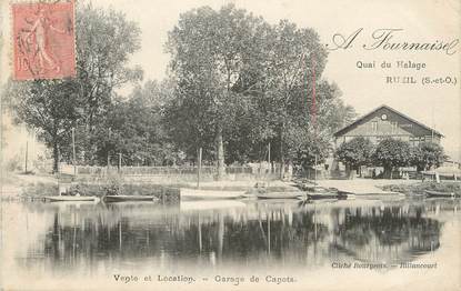 / CPA FRANCE 92 "Rueil, quai du Halage"