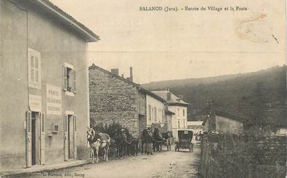 CPA FRANCE 39 "Balanod, entrée du village et la Poste"