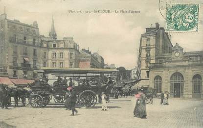 / CPA FRANCE 92 "Saint Cloud, la place d'Armes"