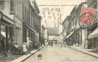 CPA FRANCE 47 "Miramont près Marmande, grande rue du Temple, Tailleur, Pr. GERBEAUD"