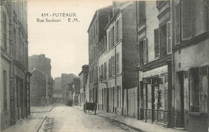 / CPA FRANCE 92 "Puteaux, rue Saulnier"