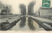 93 Seine Saint Deni / CPA FRANCE 93 "Bondy, le canal aux quatre communes" / PENICHE