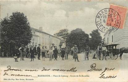 CPA FRANCE 47 "Marmande, Place de Lestang, rte de Saint Bazeilles"