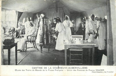 / CPA FRANCE 93 "Cantine de La Courneuve Aubervilliers"