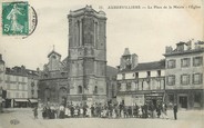 93 Seine Saint Deni / CPA FRANCE 93 "Aubervillers, la place de la mairie, l'église"