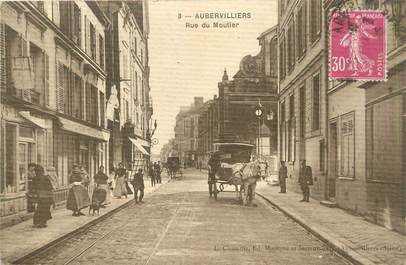 / CPA FRANCE 93 "Aubervillers, rue du Moutier"