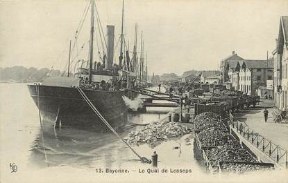 CPA FRANCE 64 "Bayonne, Le Quai de Lesseps"