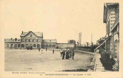 / CPA FRANCE 93 "Epinay sur Seine, la gare "