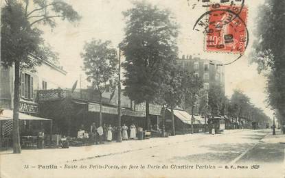 / CPA FRANCE 93 "Pantin, route des petits ponts"