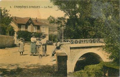 CPA FRANCE 84 "Cabrières d'Aigues, le  pont"