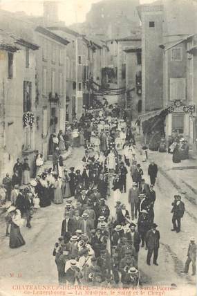 CPA FRANCE 84 "Chateauneuf du Pape, Procession de Saint Pierre de Luxembourg"