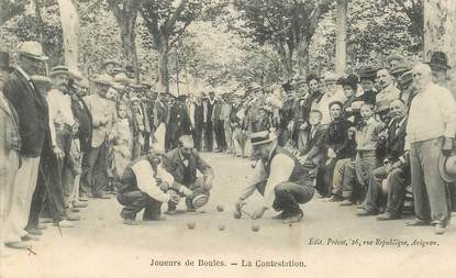 CPA  FRANCE 84  "Avignon, joueurs de boules"