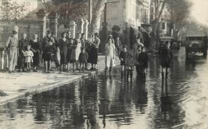  CARTE PHOTO FRANCE 84  "Avignon, inondations 1936"
