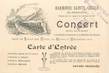 CPA FRANCE 24 " Périgueux, carton d'invitation concert Harmonie Sainte Cécile"