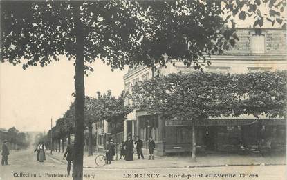 / CPA FRANCE 93 "Le Raincy, rond point et av Thiers"