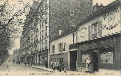 / CPA FRANCE 93 "La Plaine Saint Denis, av de Paris"