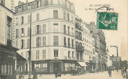 / CPA FRANCE 93 "Saint Denis, la rue de Paris"