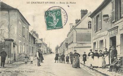 / CPA FRANCE 77 "Le Chatelet en Brie, route de Melun"