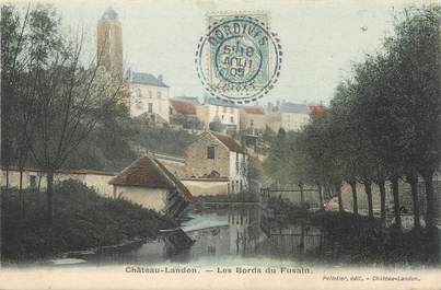 / CPA FRANCE 77 "Château Landon, les bords du Fusain"