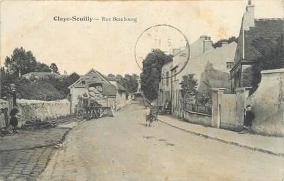 / CPA FRANCE 77 "Claye Souilly, rue Beaubourg"