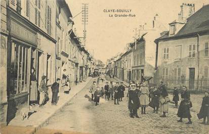 / CPA FRANCE 77 "Claye, la grande rue"