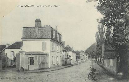 / CPA FRANCE 77 "Claye, rue du pont neuf "