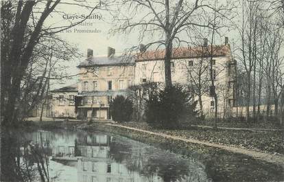 / CPA FRANCE 77 "Claye Souilly, la rue et les promenades"